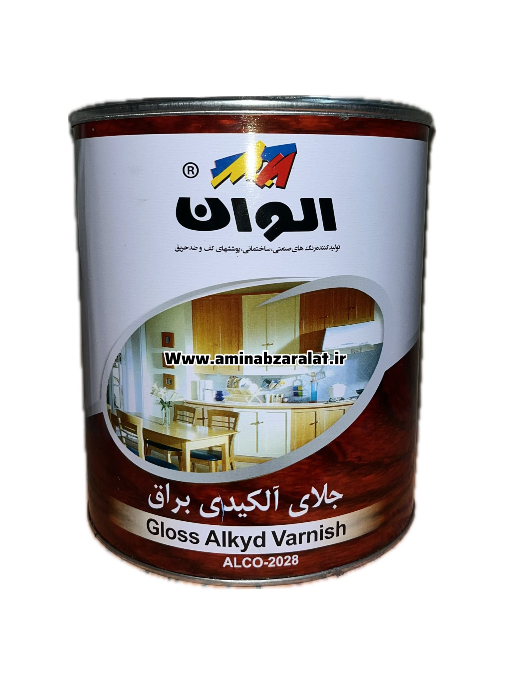 روغن جلا الکیدی براق الوان ۴ کیلویی (گالن) کد۱۹۶