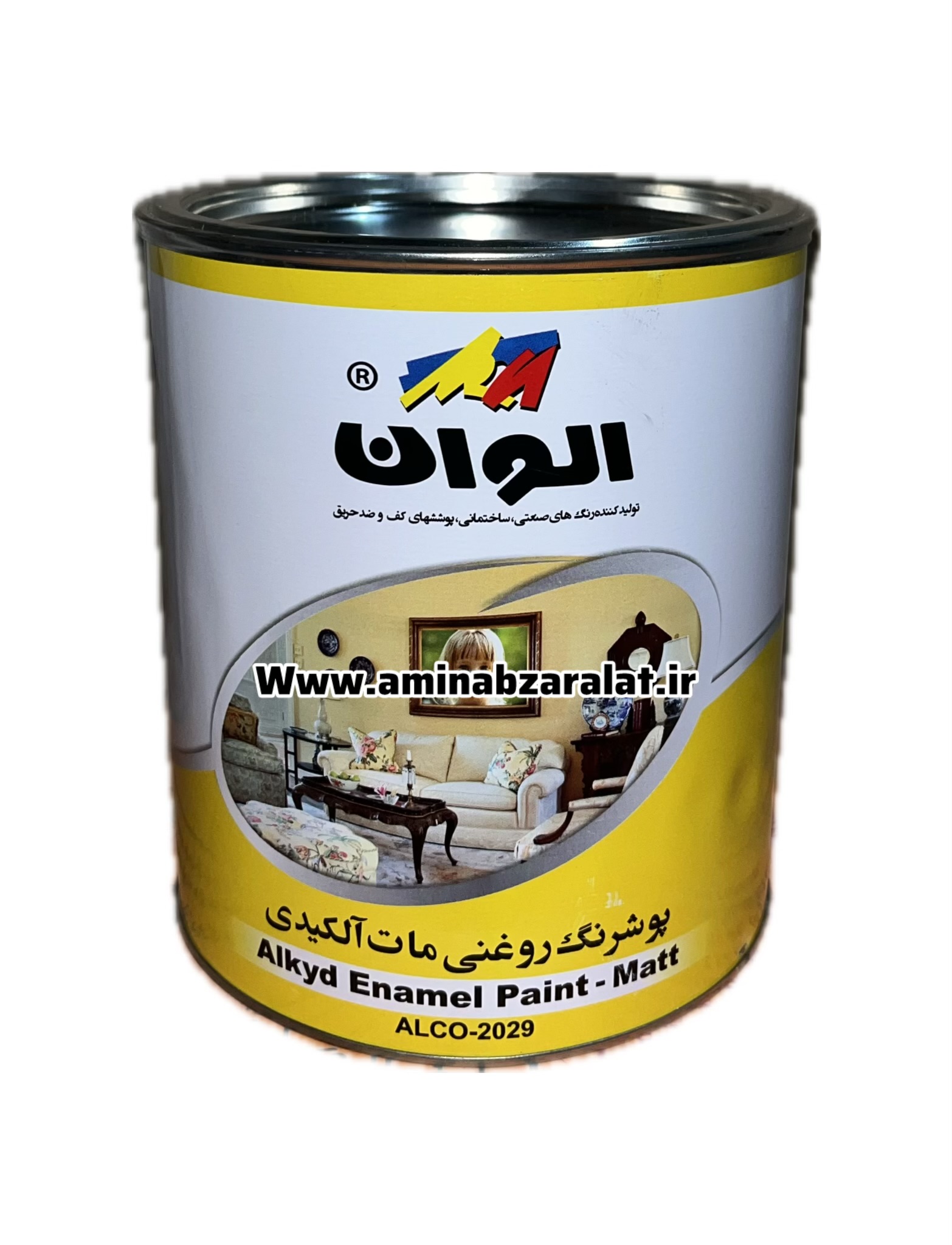 رنگ روغنی الوان سفیدمات ۴ کیلویی ( گالن)